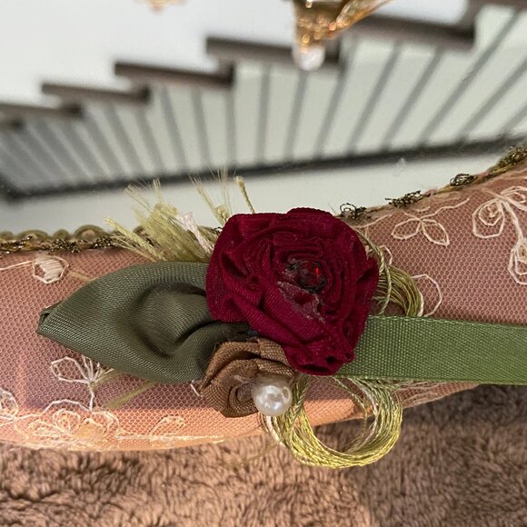 Vintage Wayne M. Kleski Vanity Mirror Wall or Tray Victorian Style - Picture 3 of 8